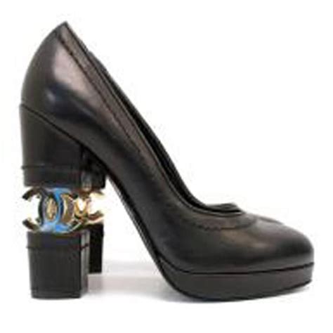 chanel escarpins pumps black|Chanel Escarpin Leather Pumps .